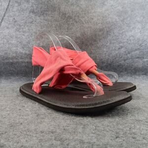 Sanuk Shoes Womens 7 Sandal Yoga Sling 2 Flat Comfort Active Casual Flip Flop